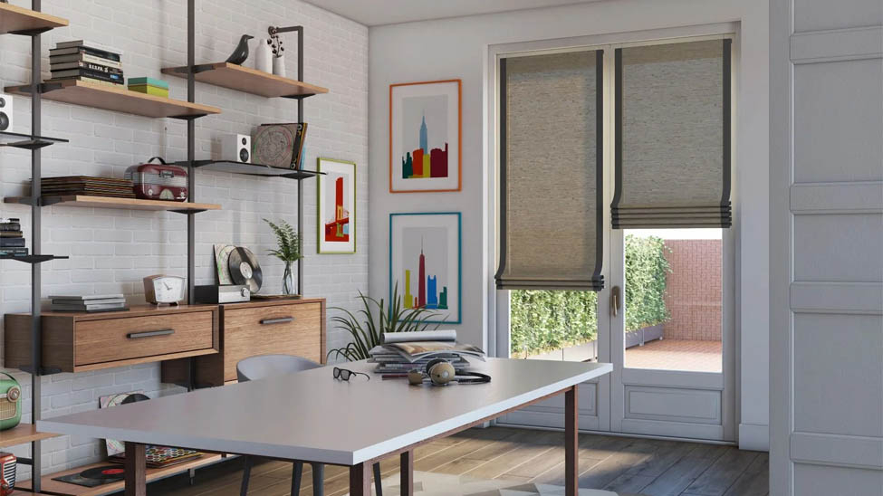 Windows shades help provide a layered lived-in aesthetic