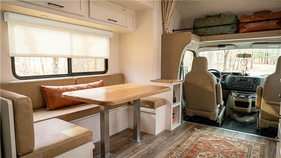 Roller shade in an RV