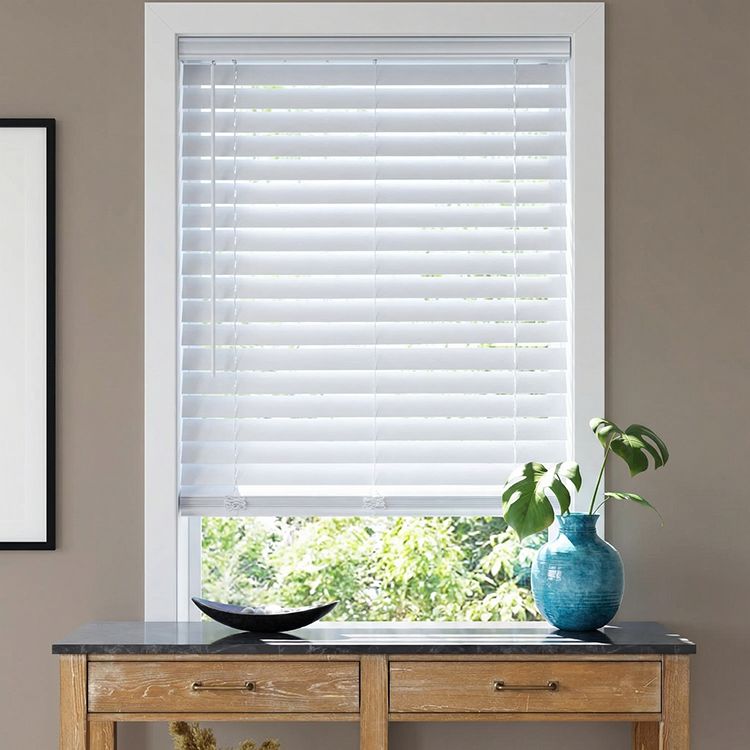 2" Cordless Vinyl Faux Wood Blinds