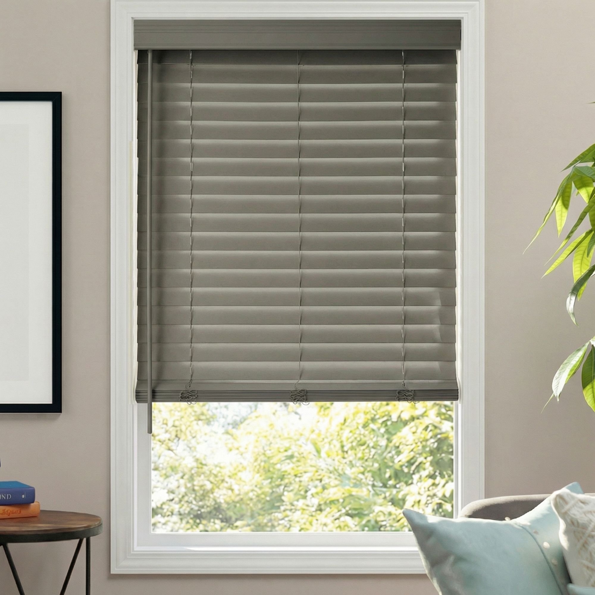 2" Premium Cordless Faux Wood Blinds