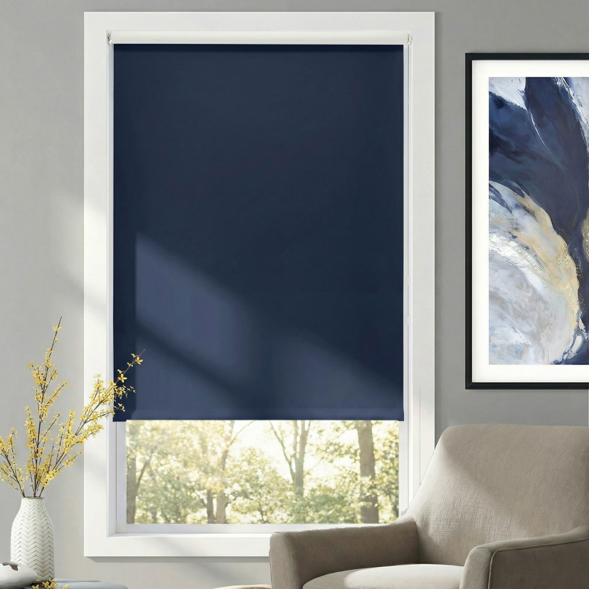 Deluxe Blackout Vinyl Roller Shades