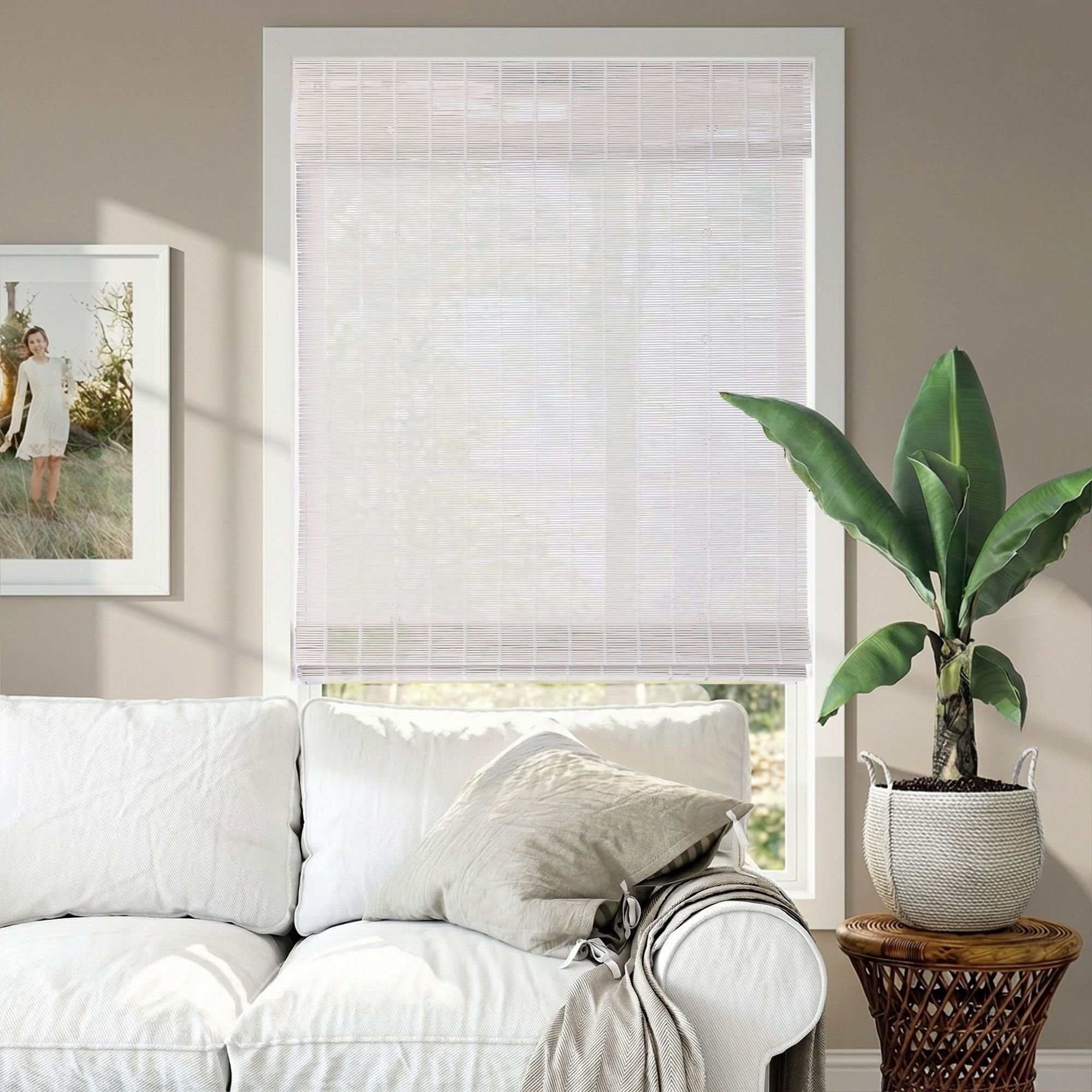 Super Value Cordless Bamboo Woven Wood Shades