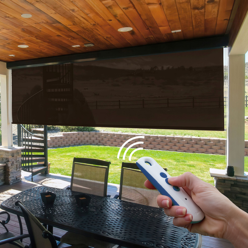 Motorized Premium Exterior Outdoor Solar Shades