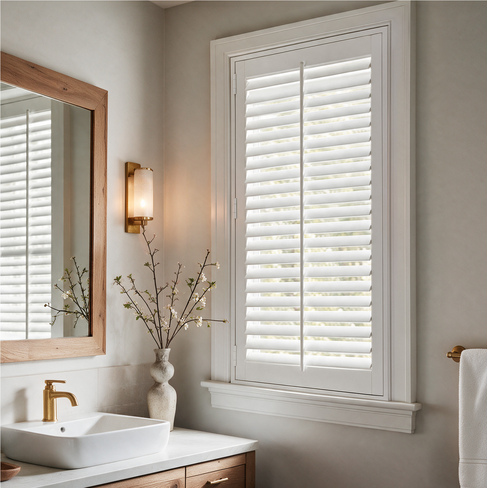 Super Value Faux Wood Plantation Shutters