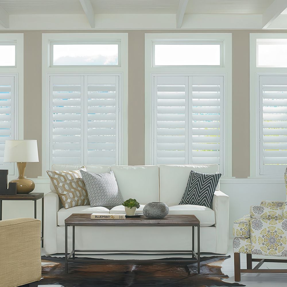 Deluxe Faux Wood Plantation Shutters