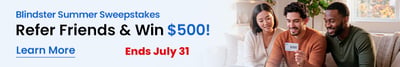 Enter for a chance to win $500 Blindster credit! Enter for a chance to win $500 Blindster credit!