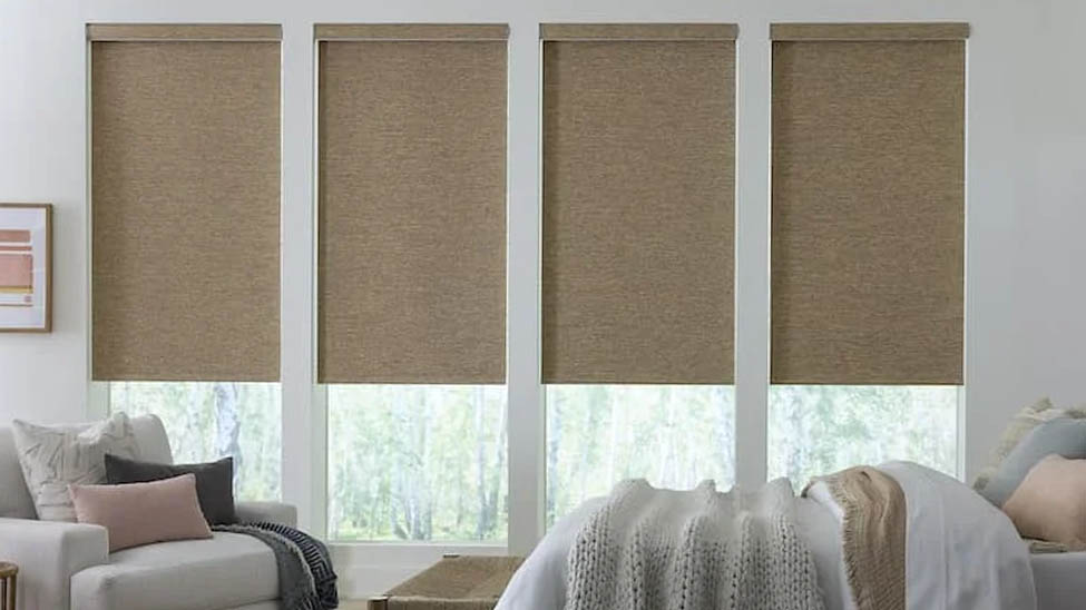 Textured roller shades