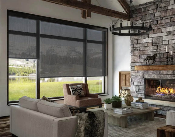 Solar shades help reduce heat gain