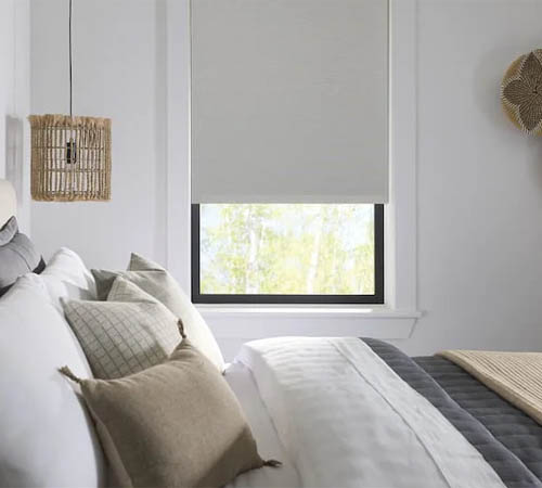 Roller shades for farmhouse style homes