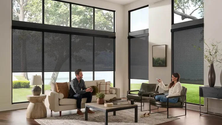 Solar shades help reduce heat gain