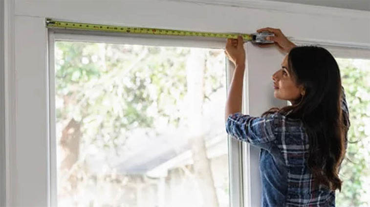 Measuring for custom blinds is easy