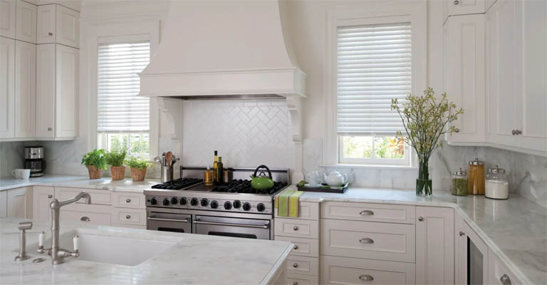 Kitchen in white tones