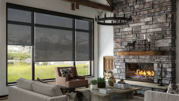 Solar shades soften light and reduce glare