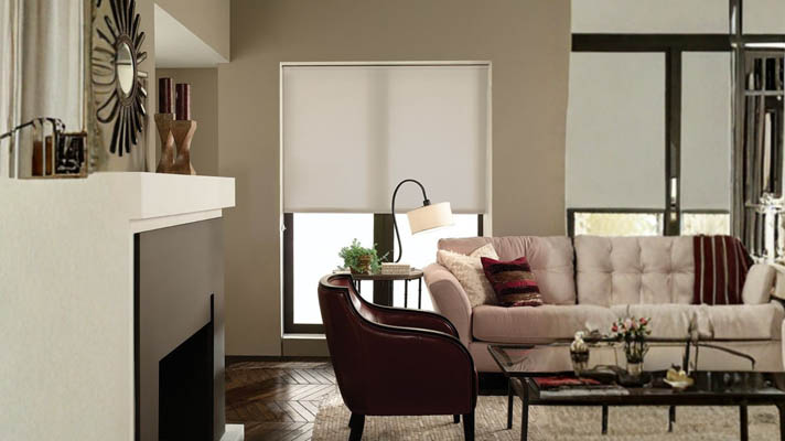 Roller shades are a minimalist design staple