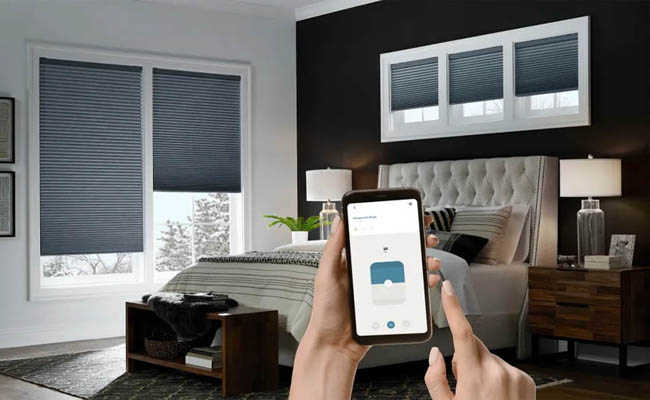 App-controlled motorized window shades