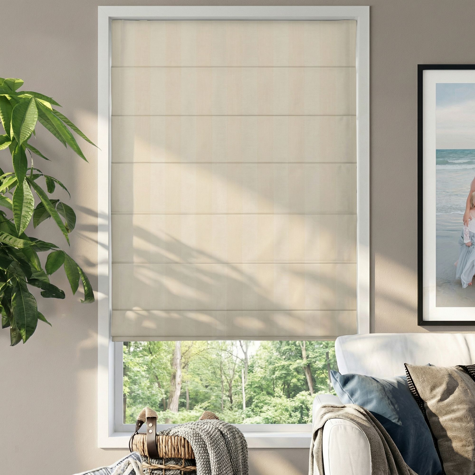 Premium Plain Fold Roman Shade | Blindster