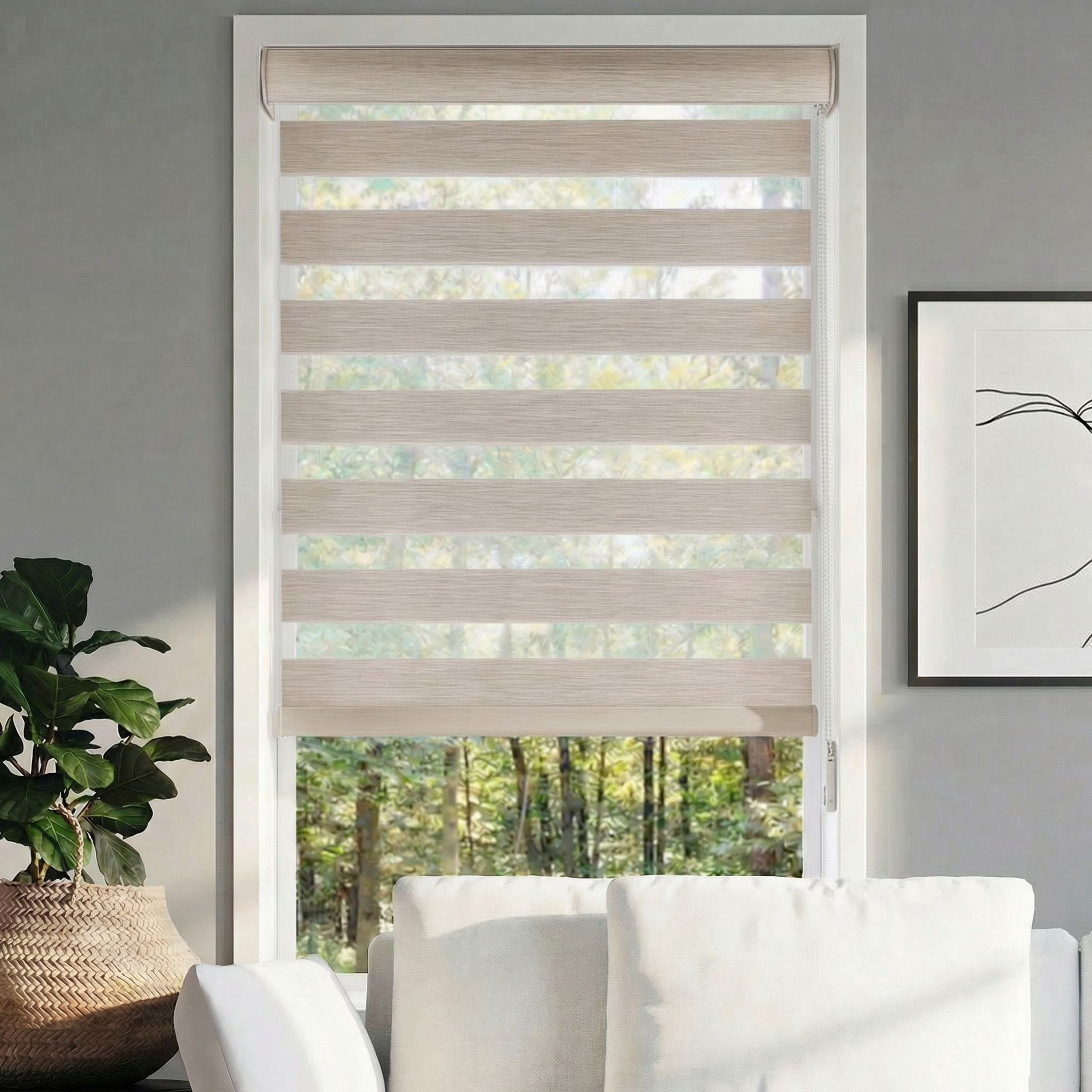 LEVOLOR Light Filtering Zebra Sheer Shades – Stylish & Functional!