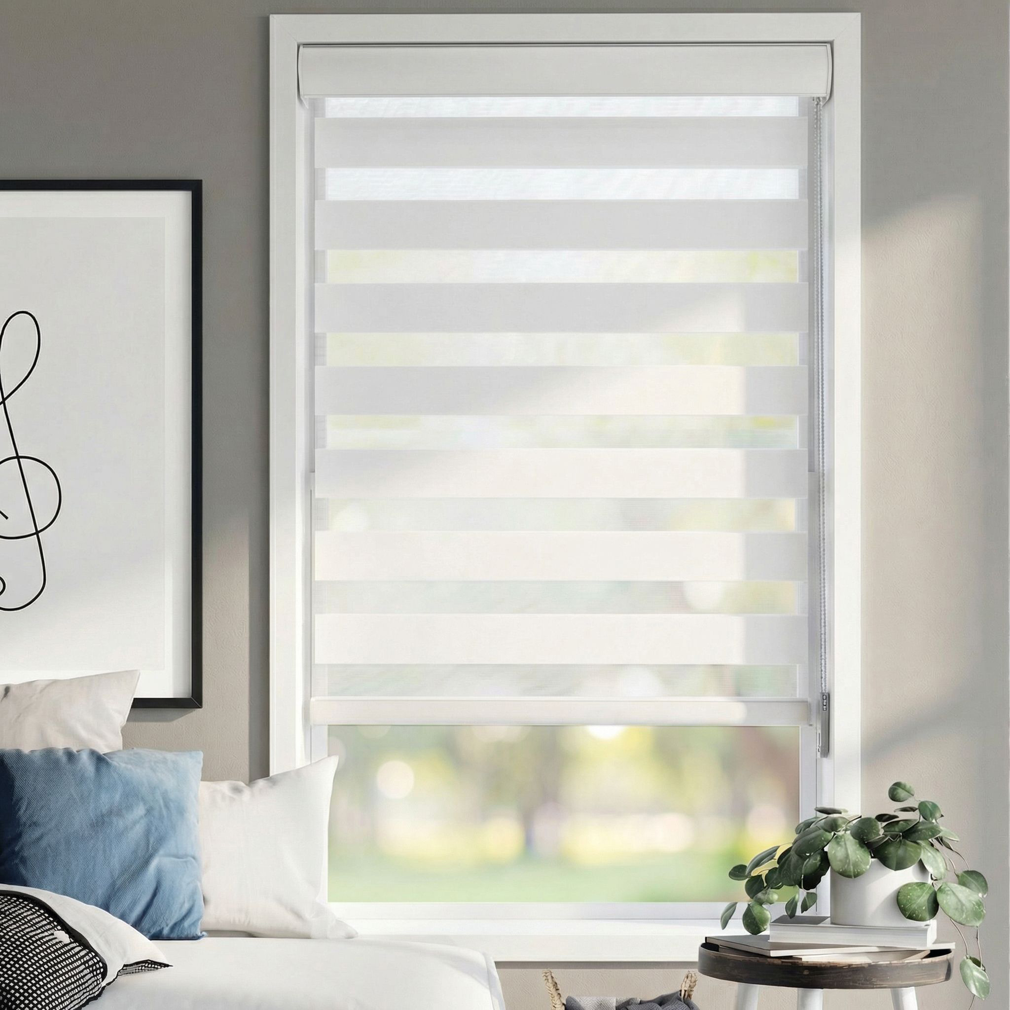 Premium Light Filtering Zebra Dual Shades | Blindster