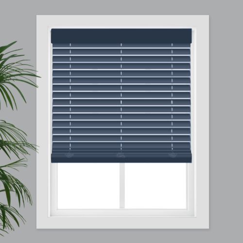 2 Inch Cordless Vinyl Faux Wood Blinds